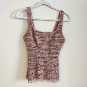 Vintage Papillon Blanc Knit Cami Top